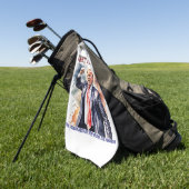Vecht! Vecht! Vecht! Trump legende Golfhanddoek (Groen)