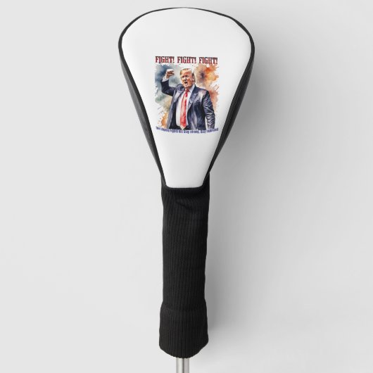 Vecht! Vecht! Vecht! Trump legende Golfheadcover (Voorkant)
