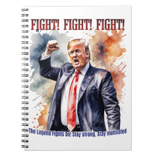 Vecht! Vecht! Vecht! Trump legende Notitieboek