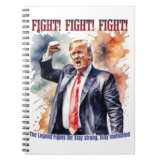 Vecht! Vecht! Vecht! Trump legende Notitieboek