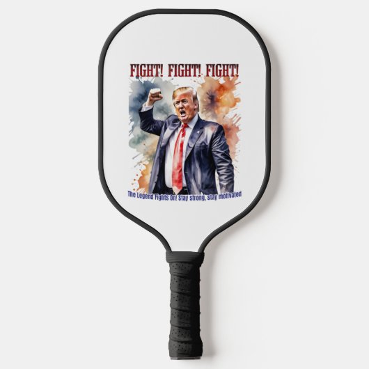 Vecht! Vecht! Vecht! Trump legende Pickleball Paddle (Voorkant)