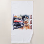 Vecht! Vecht! Vecht! Trump legende Strandlaken (Voorkant)