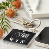 Vecht, vecht, vecht, win sleutelhanger (Voorkant Rechts)