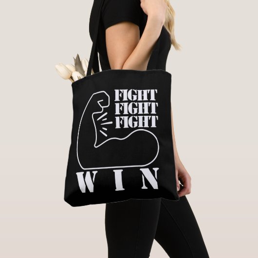 Vecht, vecht, vecht, win tote bag (Dichtbij)