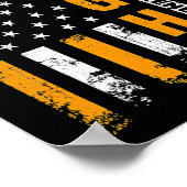 Vecht Vlag Vlag Leukemie Bewustheid Kanker Overlev Poster (Hoek)