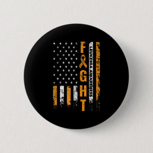 Vecht Vlag Vlag Leukemie Bewustheid Kanker Overlev Ronde Button 5,7 Cm