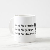 Vecht voor Amerika! Koffiemok (Voorkant links)