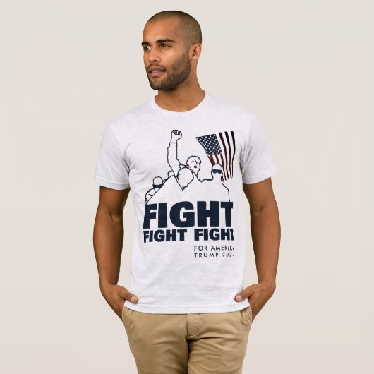 VECHT VOOR AMERIKA T-SHIRT (Voorkant volledig)