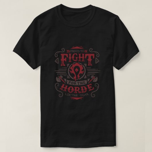 Vecht voor de Horde Klassiek T-shirt (Design voorkant)