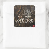 Vecht voor de waarheid vierkante sticker (Tas)