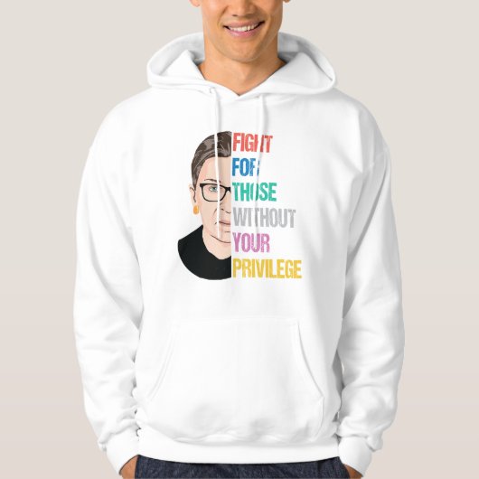 Vecht voor hen zonder uw voorrecht hoodie (Voorkant)