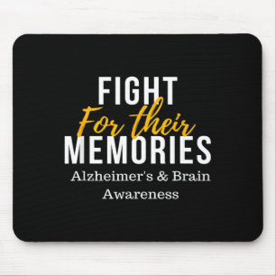 Vecht voor herinneringen alzheimer & hersenen muismat