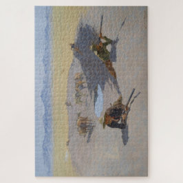 Vecht voor het watergat legpuzzel