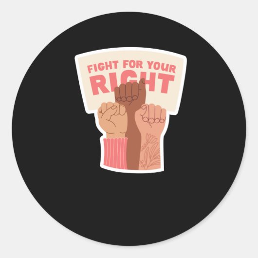 Vecht voor je feministische Sticker (Voorkant)