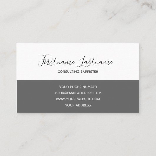 Vecht voor je juiste advocaat, advocaat, advocaat visitekaartje (Achterkant)