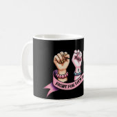 Vecht voor je rechten als feministe koffiemok (Voorkant links)