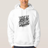 "Vecht voor je rechten" Statement Jacket Hoodie (Voorkant)