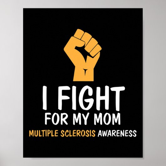 Vecht voor mijn moeder MS Awareness Poster (Voorkant)