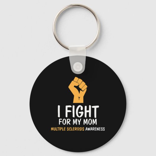 Vecht voor mijn moeder MS Awareness Sleutelhanger (Voorkant)