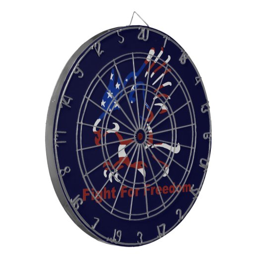 Vecht voor vrijheid Eagle Dart Board Dartbord (Voorkant Links)
