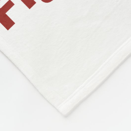 Vecht voor vrijheid Fleece deken (Hoek)