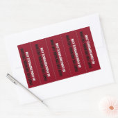 Vecht voor vuurwerkvrijheid! rechthoekige sticker (Envelop)