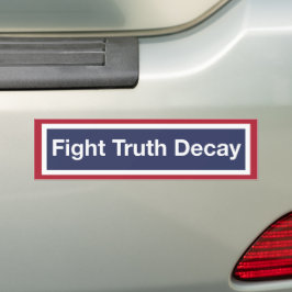 Vecht waarheidsverlies bumpersticker
