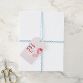 Vecht. Win. Herhaal. | Borstkanker Bewustzijn Gesc Cadeaulabel (Met Touw)