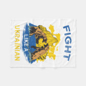 Vecht zoals het Oekraïense Beer Mountain Essenti Fleece Deken (Voorkant (Horizontaal))