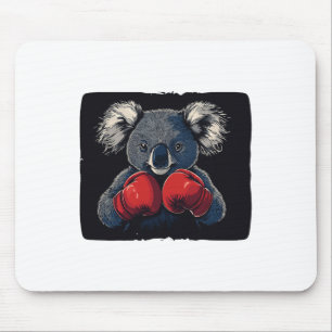 Vechtavond met Koala Beer in handschoenen kostuum Muismat