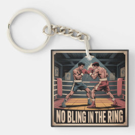 vechtclub - geen bling in de ring sleutelhanger