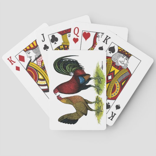 Vechtdierenpaar Pokerkaarten (Achterkant)