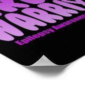 Vechten als een krijger! Epilepsiebewustzijn Poster (Hoek)