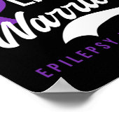 Vechten als krijger ontwerp epilepsie bewustzijn poster (Hoek)