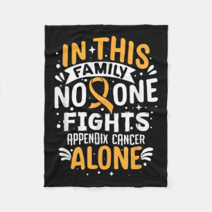 Vechten - Appendix Cancer Awareness Supporter Fleece Deken