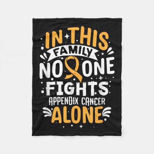 Vechten - Appendix Cancer Awareness Supporter Fleece Deken (Voorkant)