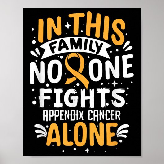 Vechten - Appendix Cancer Awareness Supporter Poster (Voorkant)