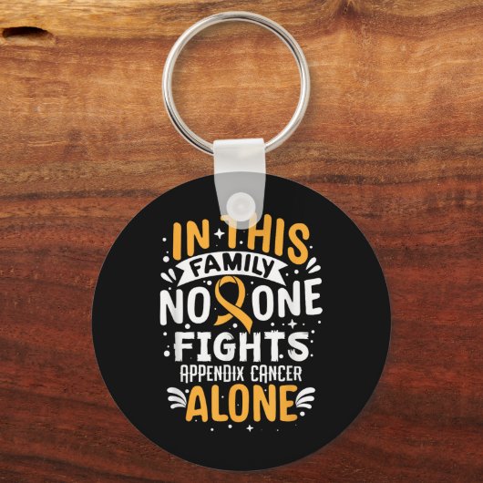 Vechten - Appendix Cancer Awareness Supporter Sleutelhanger (Voorkant)