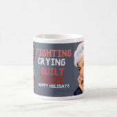 vechten, huilen, schuldgevoel, drank. prettige fee koffiemok (Center)