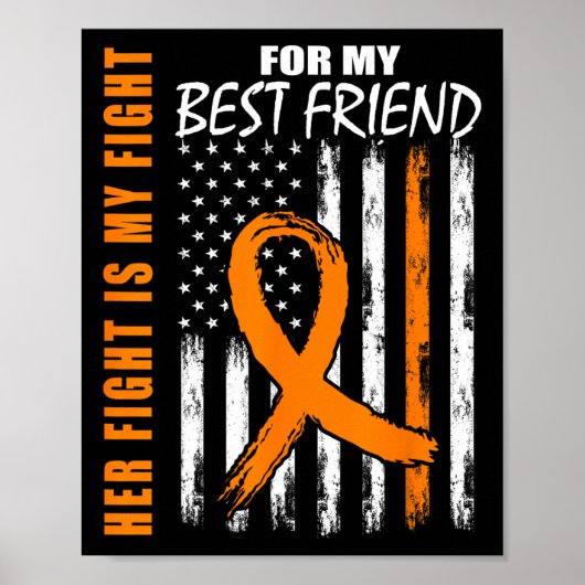 Vechten is mijn beste vriend Leukemie Bewustzijn U Poster (Voorkant)