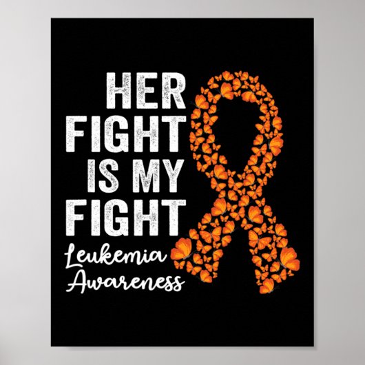 Vechten is mijn gevecht Oranje ondersteuning leuke Poster (Voorkant)