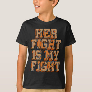 Vechten is mijn strijd tegen bloedkanker leukemie t-shirt