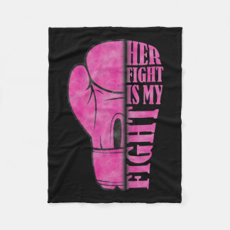 Vechten is mijn strijd tegen borstkanker bewustzij fleece deken