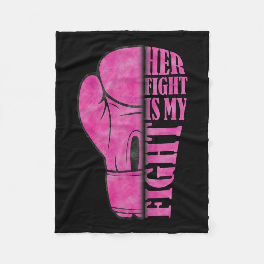 Vechten is mijn strijd tegen borstkanker bewustzij fleece deken (Voorkant)