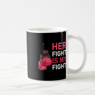 Vechten is mijn strijd tegen borstkanker bewustzij koffiemok