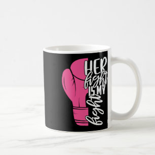 Vechten is mijn strijd tegen borstkanker bewustzij koffiemok