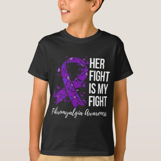 Vechten is mijn strijd tegen fibromyalgie Bewustzi T-shirt (Voorkant)