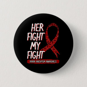 Vechten is mijn vechtbrein-aneurysma-bewustzijnsve ronde button 5,7 cm