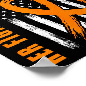 Vechten is mijn vechtdochter Leukemie Bewustzijnsv Poster (Hoek)