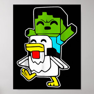 Vechten Kip Videogames Shirt Boy Kinder Funny Poster
